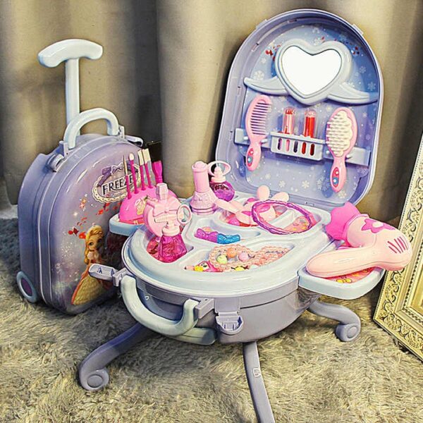 Wholesale Low Price Children Dressing Table Toy Gift Girl Kindergarten Suitcase Cosmetic Box Set Toys - 图片 2