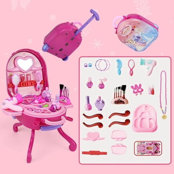 Wholesale Low Price Children Dressing Table Toy Gift Girl Kindergarten Suitcase Cosmetic Box Set Toys - 图片 5