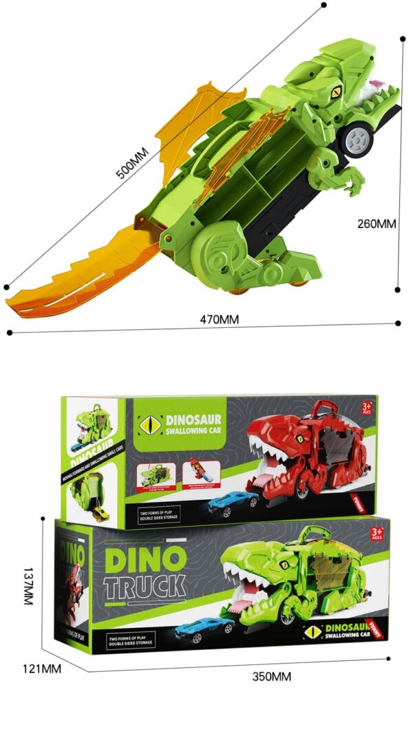 Wholesale Dinosaur Eating Cars Toy Truck Transport Carrier Car Dinosaur Truck Friction Toy Vehicle for Kids - 画像 6