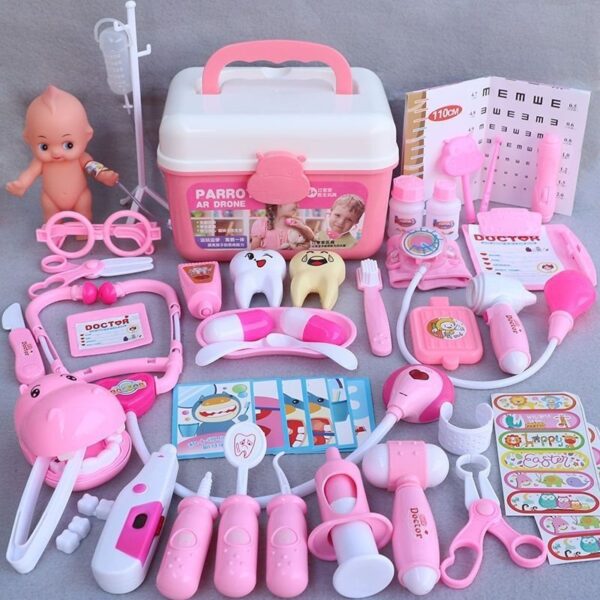 China Toy Factory 39Pcs Kids Pretend Play Educational Play Doctor Set Dental Toys for Kid - 영상 3