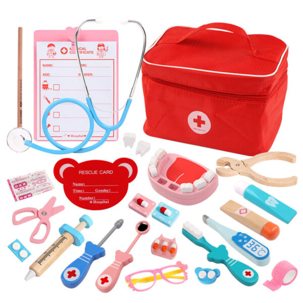 Girl Toys Wooden Intelligence Development Toy Nurse Pretend Play Preschool Sets Doctor Toys