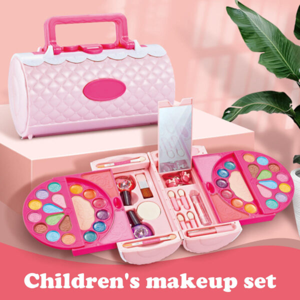 Girl Toys Children's Beauty Fashion Play Girls DIY Make Up Game Kit Case Kids Cosmetics Kids Makeup Set - 画像 2