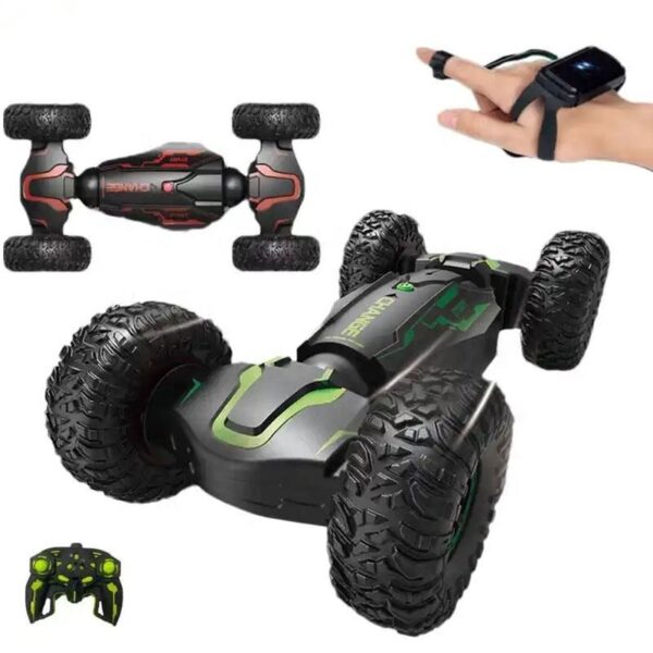 Toy Distributor China 2.4G Double Side Roll Remote Control Race Defend Extreme Vehicle Climbing Toy Rc Auto Steer Wheel Twisting Stunt Rc Car