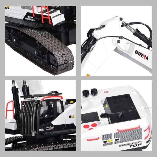 Toy Supplier China 1:14 Remote Control Model Full Metal Hydraulic Set Huina 1594 Rc Excavator Toy - Image 5