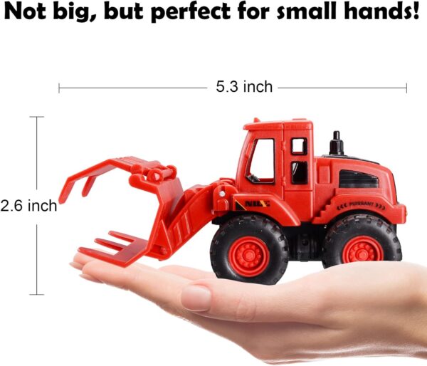 Toy Cars Colorful 4 Pack Friction Powered Construction Truck Toys Vehicles Construction Toys - 画像 5