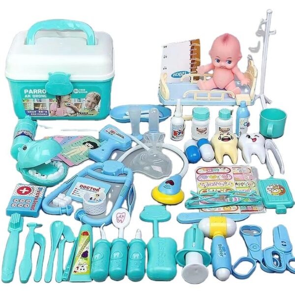 2025 New Kids Educational Preschool Role Pretend Play Medial Kit Set 38PCS Plastic Doctor Toys