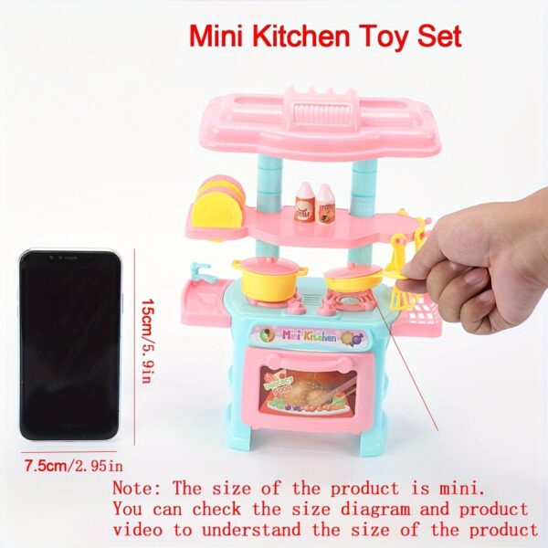 Mini Role Play Pretend Play Toys Small Appliances Portable Food Toys Real Cooking Kitchen Toys Set for Kids - 图片 5