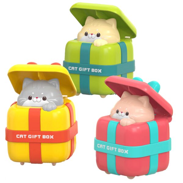 Baby Toys Car Other Friction Toy Vehicle Press And Go Cartoon Cat Gift Box Cars