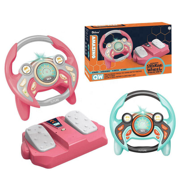 Hot Sale Learning Educational Toys Pretend Play Electric Steering Driving Wheel Sound Light Education Kids Toy - Изображение 5