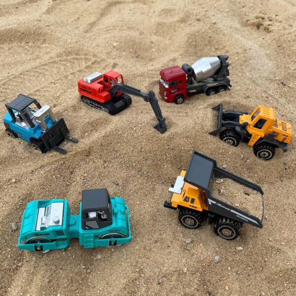 Alloy Metal 1/64 Scale Construction Toys Vehicles Engineering Excavators Dozer Diecast Toys - Image 5