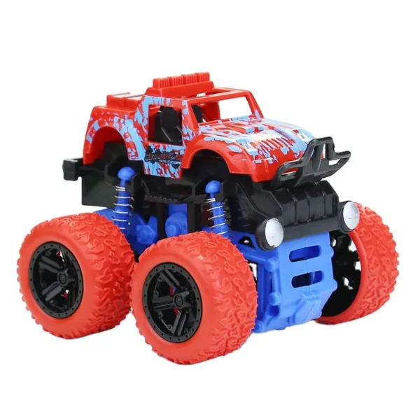 Children's Inertial Four-Wheel Drive Off-road Vehicle Stunt Rolling 4WD Toys Car Friction Toy Vehicle