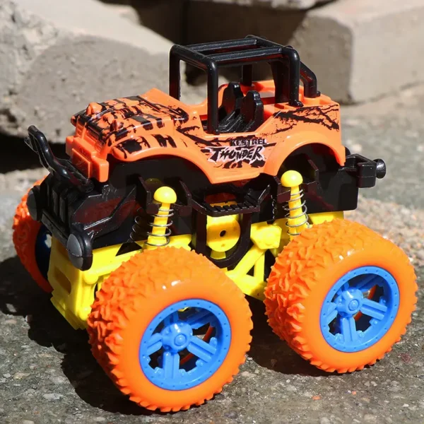 Children's Inertial Four-Wheel Drive Off-road Vehicle Stunt Rolling 4WD Toys Car Friction Toy Vehicle - Imagem 3