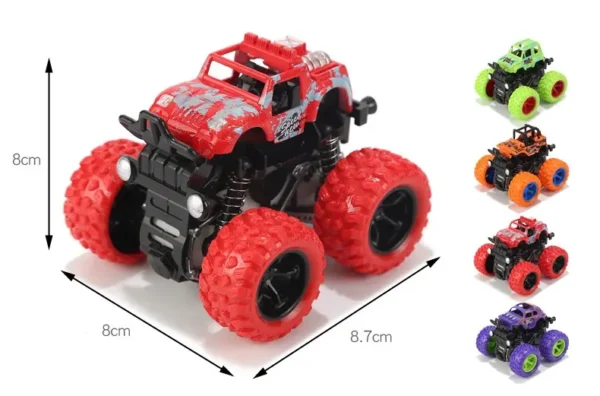 Children's Inertial Four-Wheel Drive Off-road Vehicle Stunt Rolling 4WD Toys Car Friction Toy Vehicle - Imagem 4