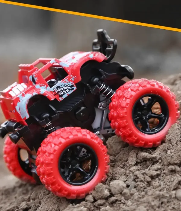 Children's Inertial Four-Wheel Drive Off-road Vehicle Stunt Rolling 4WD Toys Car Friction Toy Vehicle - Imagem 5