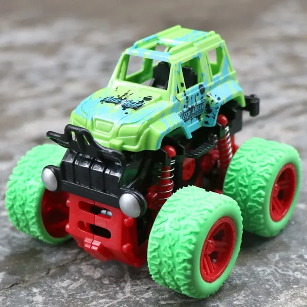 Children's Inertial Four-Wheel Drive Off-road Vehicle Stunt Rolling 4WD Toys Car Friction Toy Vehicle - Imagem 6