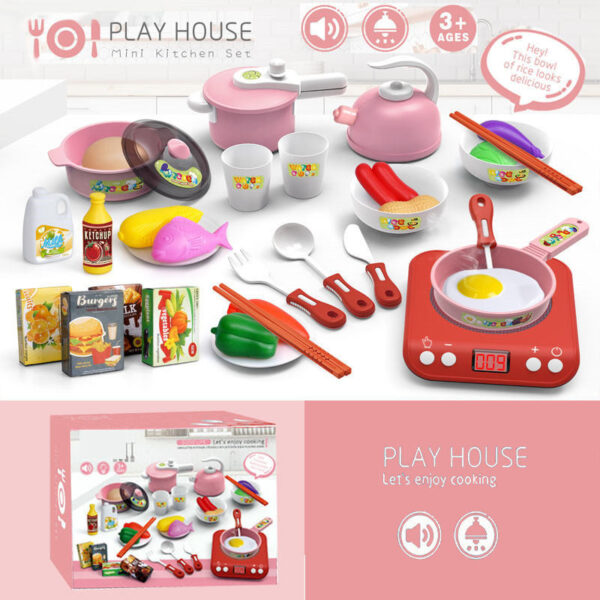 Best Selling Preschool Toy Pretend Play Simulation Cooking Children Kitchen Toys for Girls - 영상 2