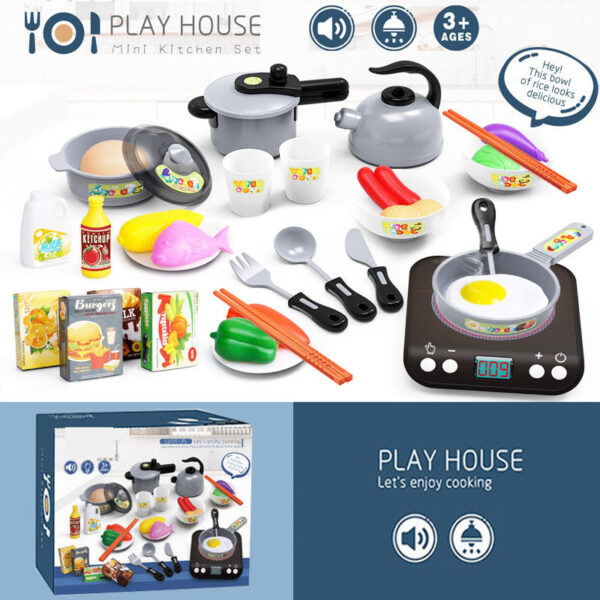 Best Selling Preschool Toy Pretend Play Simulation Cooking Children Kitchen Toys for Girls - 영상 3