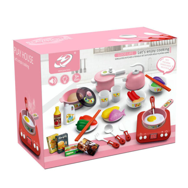 Best Selling Preschool Toy Pretend Play Simulation Cooking Children Kitchen Toys for Girls - 영상 4