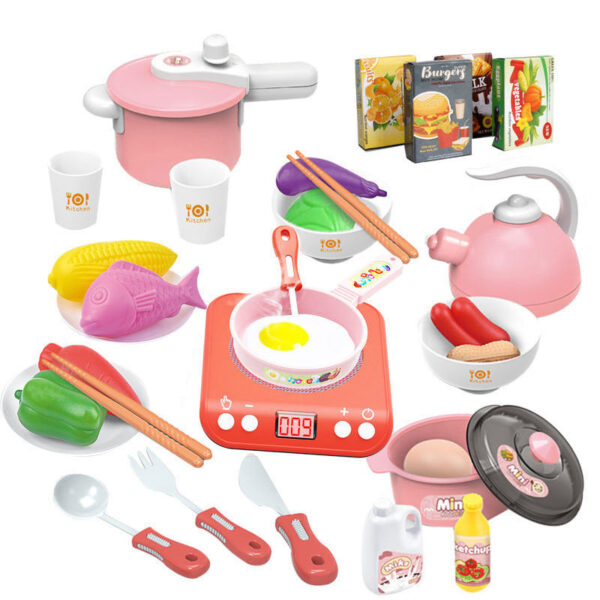 Best Selling Preschool Toy Pretend Play Simulation Cooking Children Kitchen Toys for Girls - 영상 5