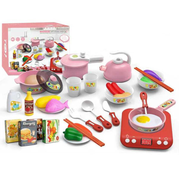 Best Selling Preschool Toy Pretend Play Simulation Cooking Children Kitchen Toys for Girls - 영상 6