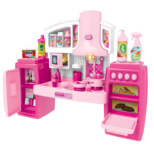 Wholesale Pretend Play Preschool Simulation Cook Girl Play House Tableware Set Kids Kitchen Toys