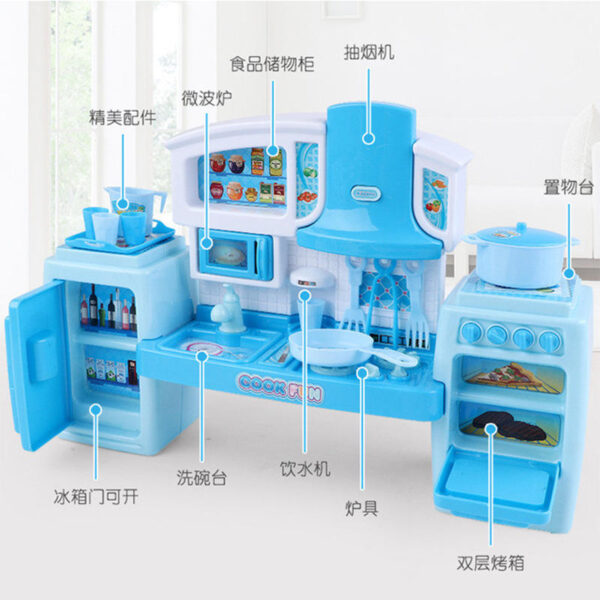 Wholesale Pretend Play Preschool Simulation Cook Girl Play House Tableware Set Kids Kitchen Toys - Imagem 6