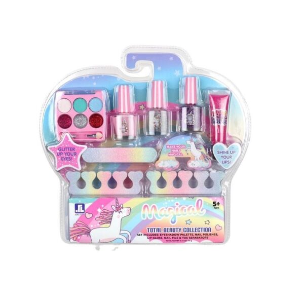 Wholesale Girl Toys Pretend Play Non-toxic Nail Art Set Kids Real Makeup Kit