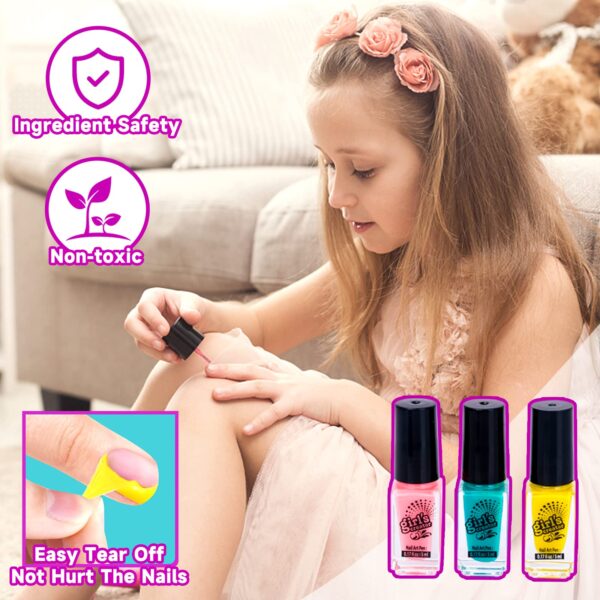 Wholesale Pretend Play Kids Nail Polishing Game Beauty Nail Machine Kids Makeup Sets Toy - Imagem 2