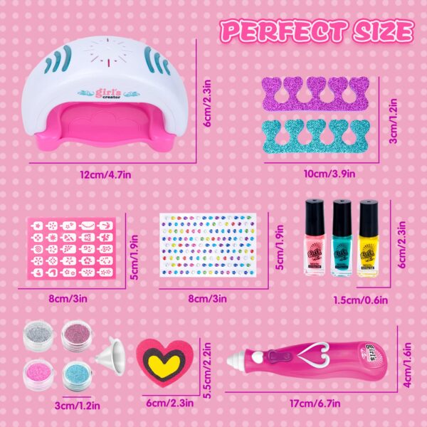 Wholesale Pretend Play Kids Nail Polishing Game Beauty Nail Machine Kids Makeup Sets Toy - Imagem 5