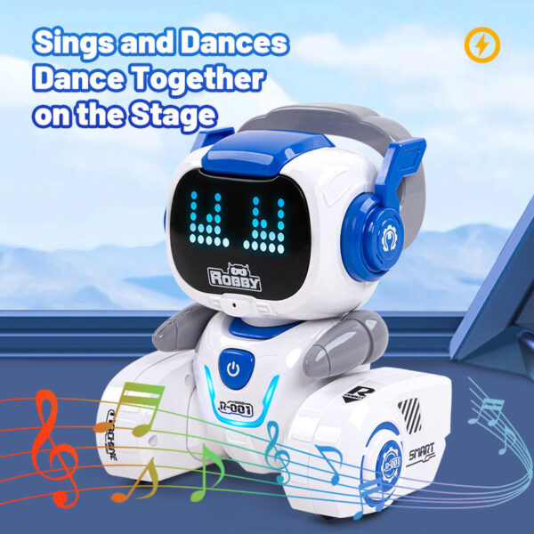 Chinese Manufactur Toys Robots Technology Intelligent Educational Cartoon Toy Programmable LED lights Small RC Robot - Image 4