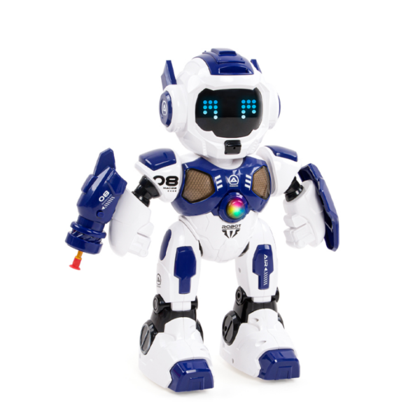 Intelligent Robot Shooting Walking Programmable Smart Cute Robot Cartoon Toy LED Lights Educational RC Robots