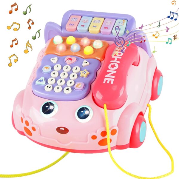 Multifunctional Cute Children's Infant Virtual Story Machine Whack A Mole Game Music Toy Telephone Toys for Kids