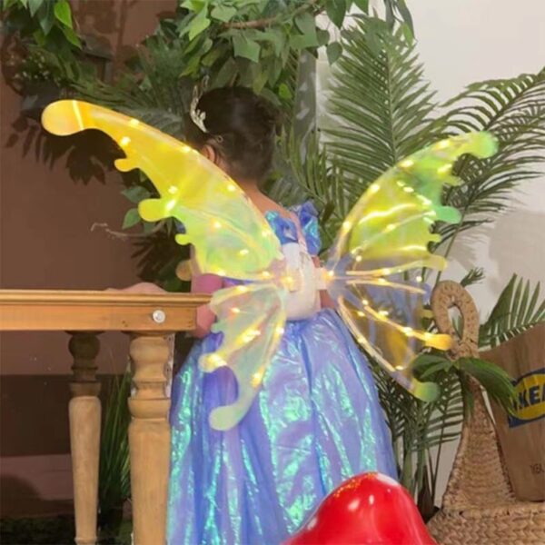 Maßgeschneiderte LED-Spielzeuge, leuchtende Schmetterlingsflügel, elektrisch leuchtende Feenflügel für Kinder, Cosplay - Bild 6