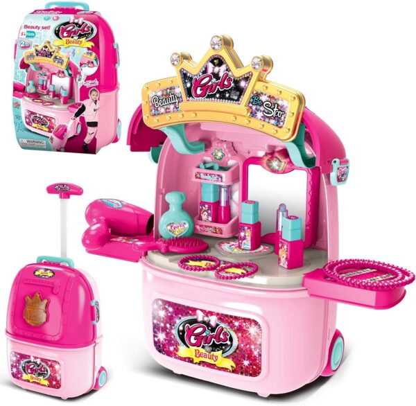 Kid Girl Children's Toy Pretend Play Preschool Toy Cosmetic Makeup Make Up Kit Toy Set For Girl Kid