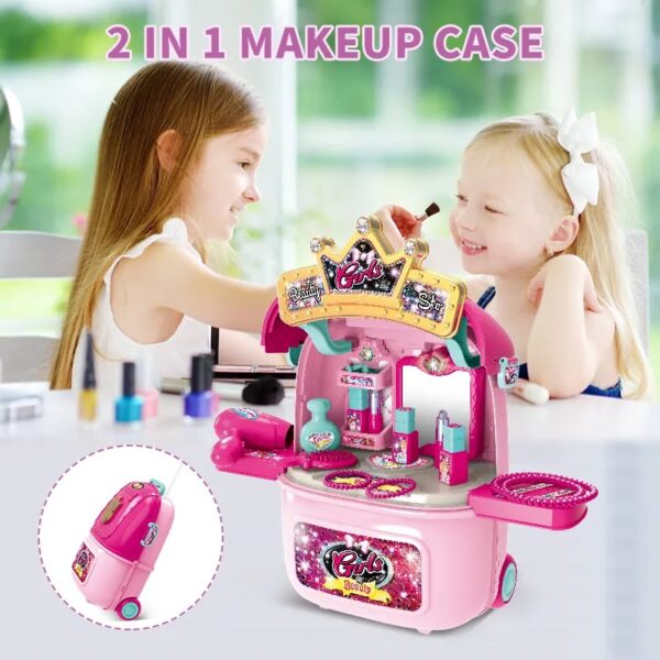 Kid Girl Children's Toy Pretend Play Preschool Toy Cosmetic Makeup Make Up Kit Toy Set For Girl Kid - Изображение 6