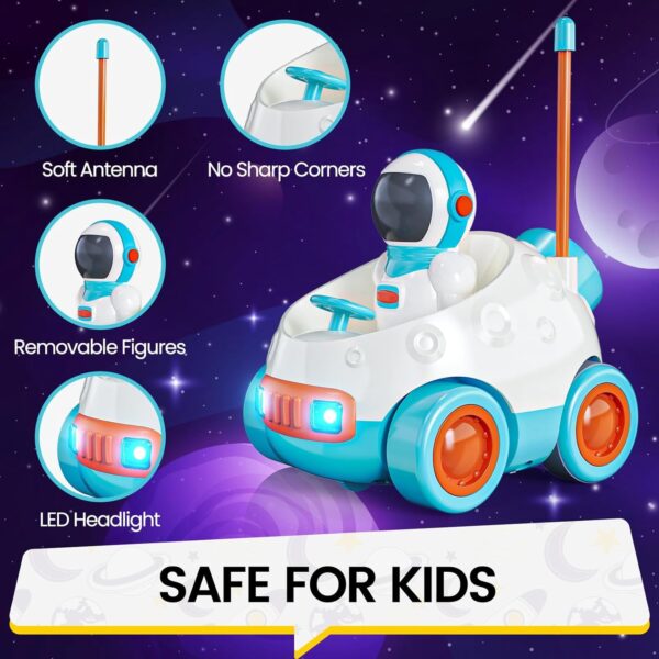 Wholesale RC Car Toys 2 Channels Cartoon Astronaut Remote Control Electric Space Car for Toddlers - Imagem 3