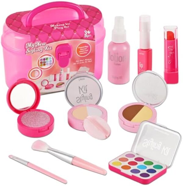 Eco-friendly High Quality Kids Washable Makeup Girl Toys Children Cosmetic Toys Make Up Set