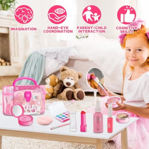 Eco-friendly High Quality Kids Washable Makeup Girl Toys Children Cosmetic Toys Make Up Set - Image 4