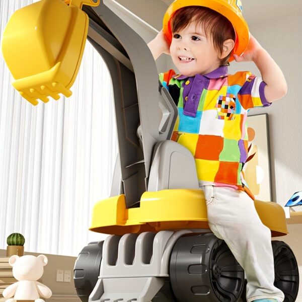 Children Baby Ride On Excavator Machine Digger Truck Toys Ride-on Cars for Kids - Image 2