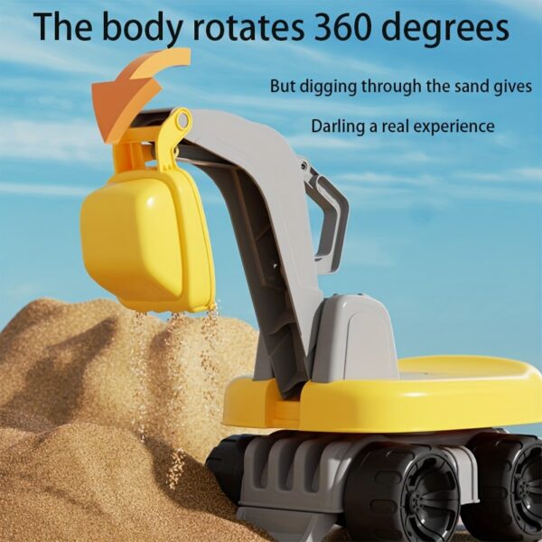 Children Baby Ride On Excavator Machine Digger Truck Toys Ride-on Cars for Kids - Image 5