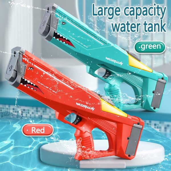 Best Electronic Toys 600cc Large High Pressure Powerful Electric Shark Squirt Water Gun - Image 2