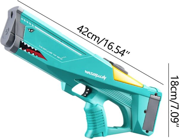 Best Electronic Toys 600cc Large High Pressure Powerful Electric Shark Squirt Water Gun - Image 6