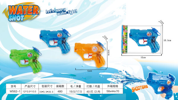 Wholesale Kids Outdoor Toy Summer Outdoor Transparent Plastic Customized Logo Handheld Toy Water Gun - Imagen 6