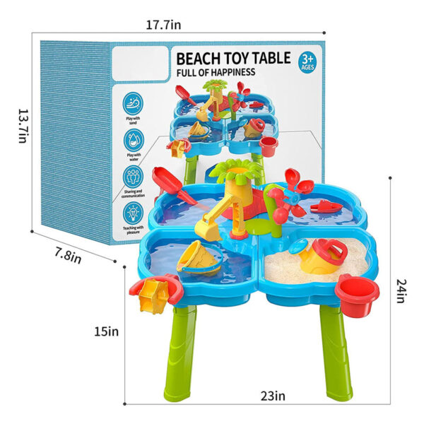 Beach Sand Water Game Beach Table Toys Kids Sand Toy Set For Kids - Image 2