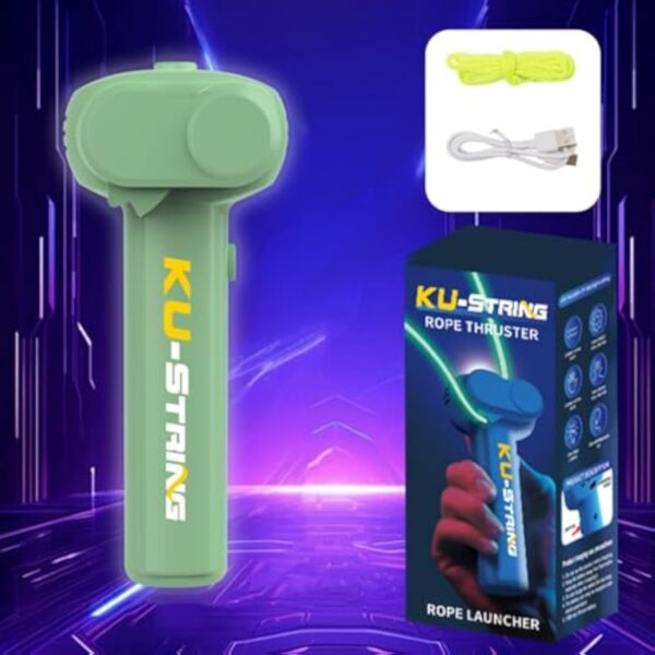 String Rope Glow in The Dark String Rope Launcher Luminous Portable Handheld String Stress Relief Toy - 图片 3