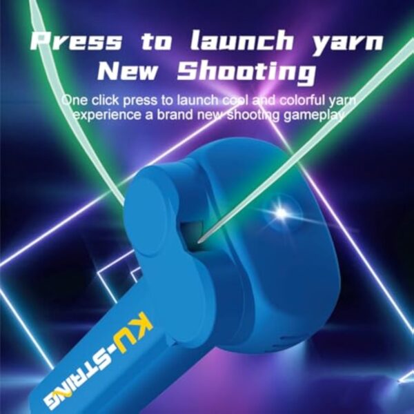 String Rope Glow in The Dark String Rope Launcher Luminous Portable Handheld String Stress Relief Toy - 图片 5