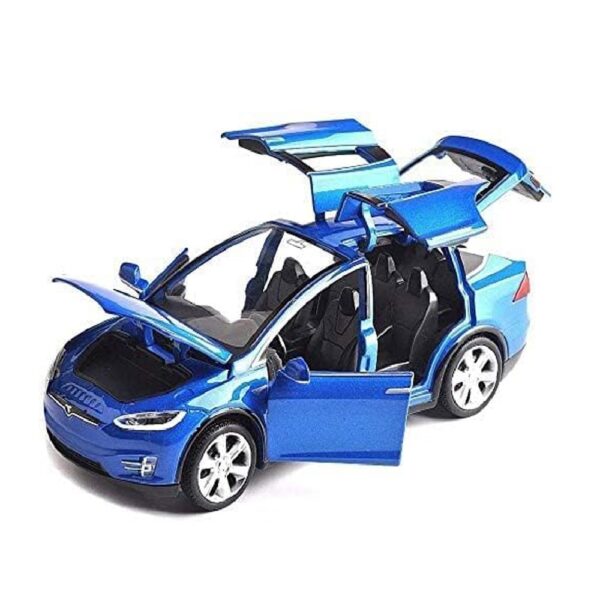 卸売 1:32 Scale Car Model Tesla Model X Toy Car Sound Light Pull Back Model Diecast Toys