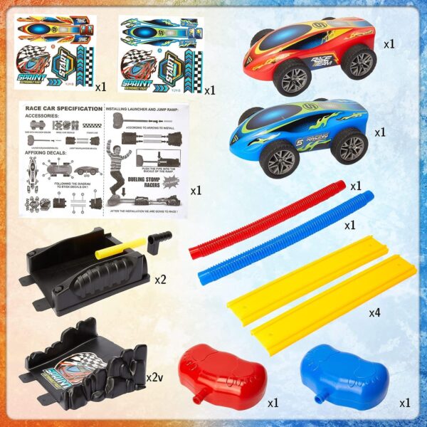 Wholesale Eco-Friendly Air Racing 2 で 1 Racing Car Dueling Launch Toys for Kids - 画像 3