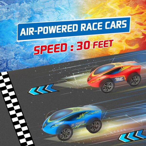 Wholesale Eco-Friendly Air Racing 2 で 1 Racing Car Dueling Launch Toys for Kids - 画像 4