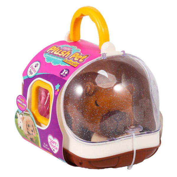 Nuevo Capybara Animal relleno caminando ladrando con accesorios de juego de simulación juguetes electrónicos de peluche para niños - Imagen 2